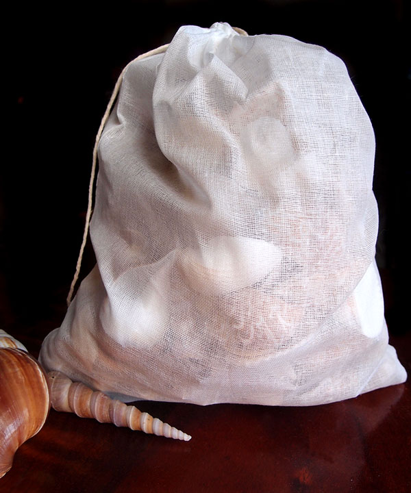 Cheesecloth Bags Cotton Drawstring (12 Pack) - 10" x 12"