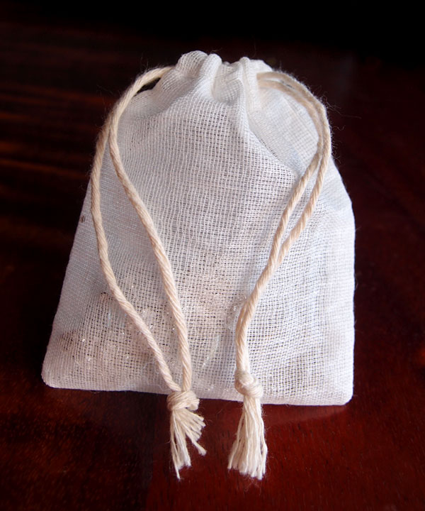 Cheesecloth Bags Cotton Drawstring (12 Pack) - 3" x 4"