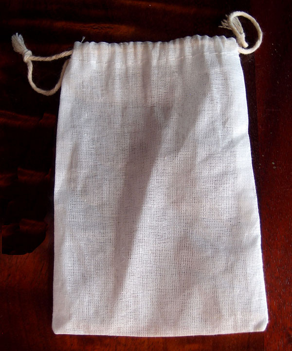 Cheesecloth Bags Cotton Drawstring (12 Pack) - 4" x 6"