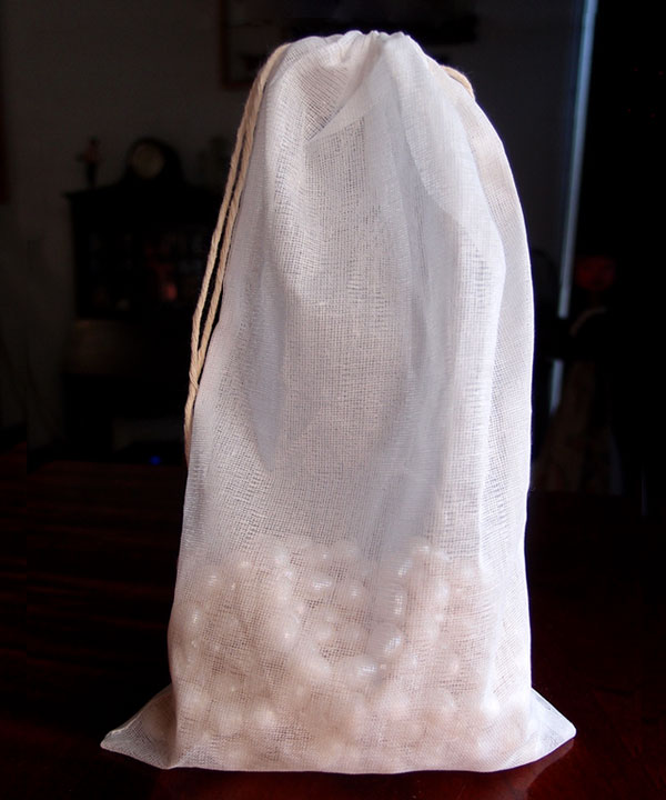 Cheesecloth Bags Cotton Drawstring (12 Pack) - 6" x 10"