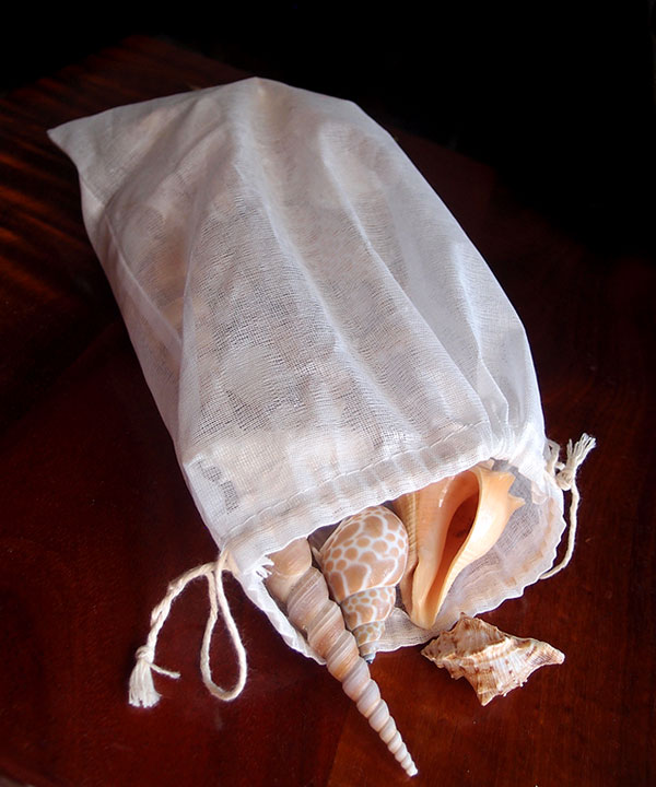 Cheesecloth Bags Cotton Drawstring (12 Pack) - 8" x 12"