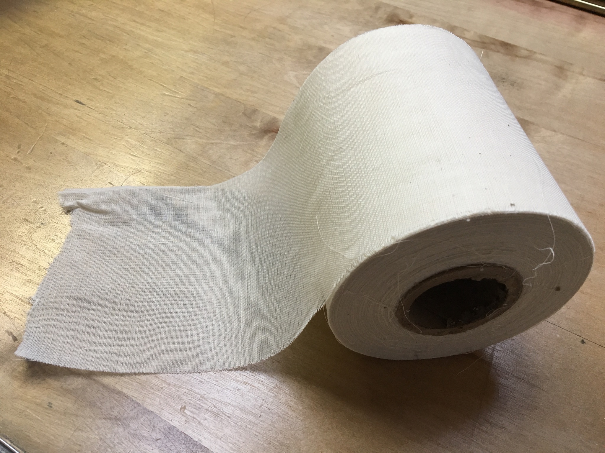 6" Grade 90 Cheesecloth Roll - 100 Yards Unbleached